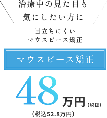 クリアスマイル無制限48万円(税抜）(税込52.8万円）